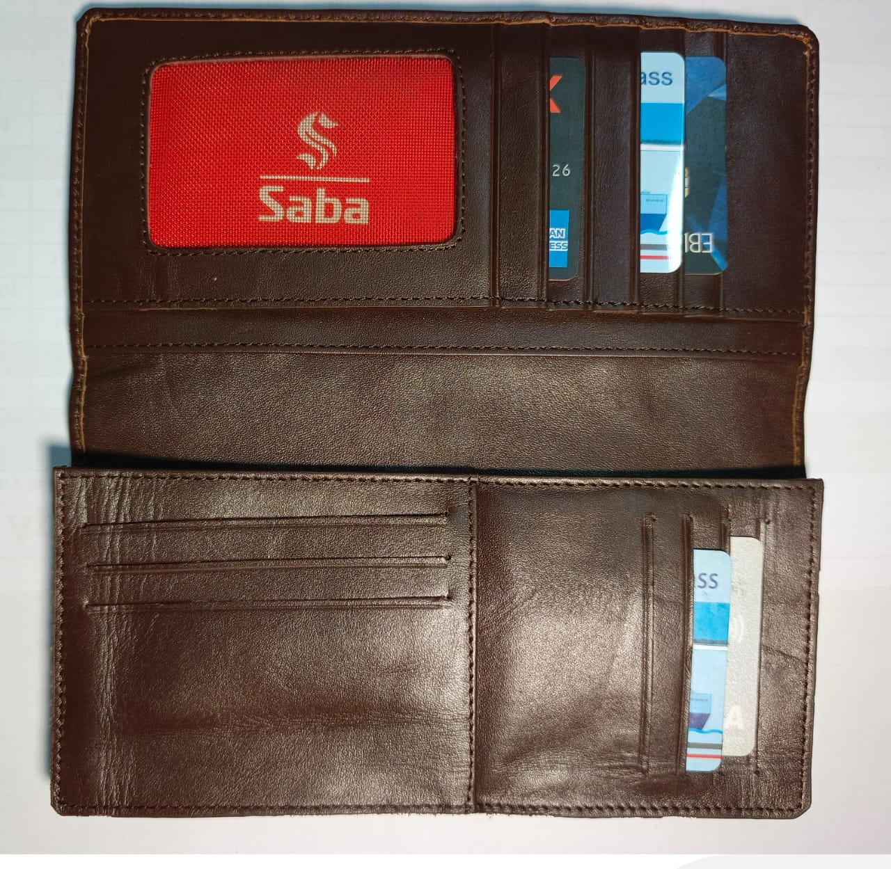 Men's Genuine Leather Long Wallet – Stylish & Spacious for Cards, Cash & Smartphone - Image 3